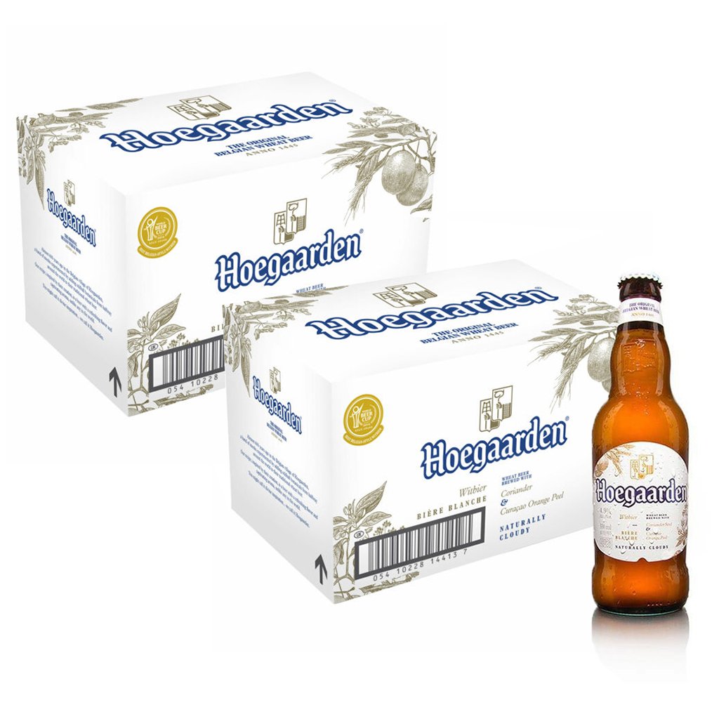 Hoegaarden White Beer 330ml Bottle x 48 (2 Cases Sale)