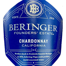 Load image into Gallery viewer, Beringer Founders’ Estate Chardonnay 2016

