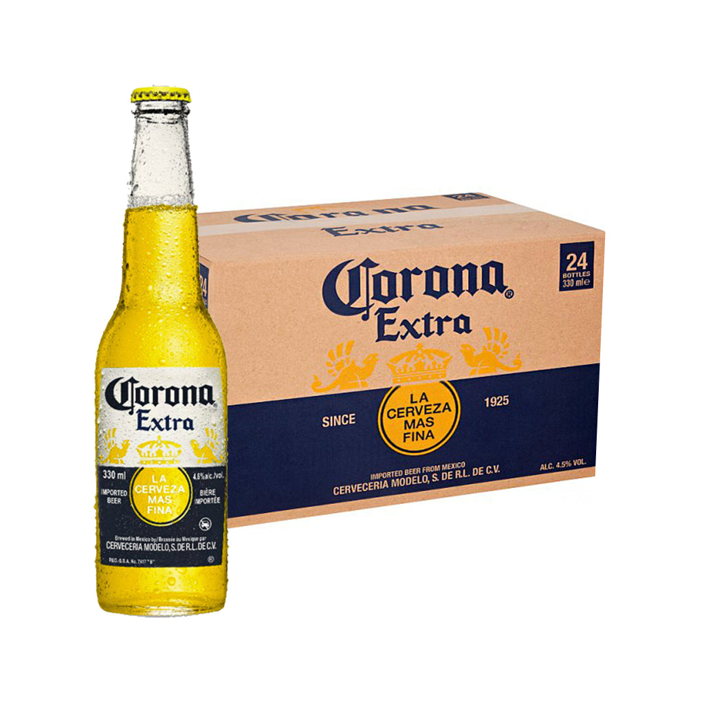 Corona Extra Beer 330ml Bottle x 24 (1 Case)