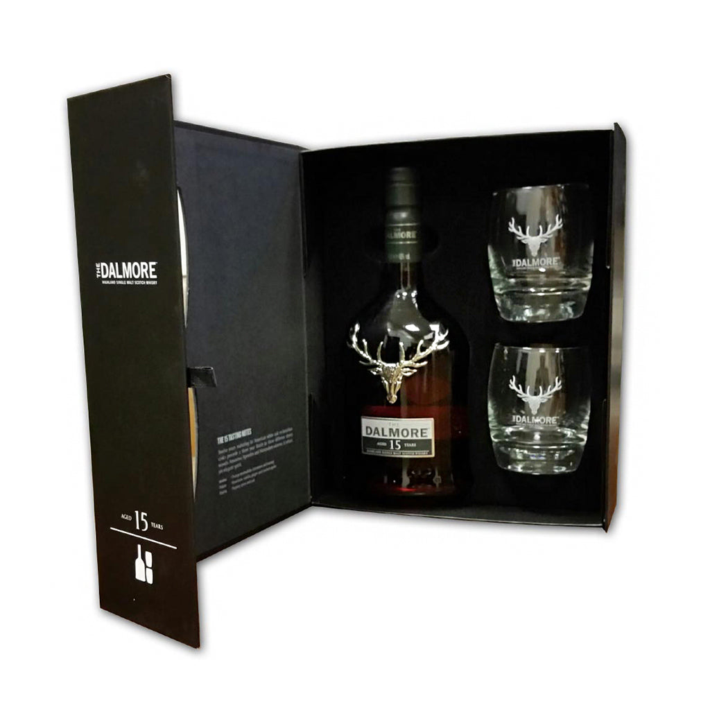 The Dalmore - 15 Year Old 700ml with 2 Glasses