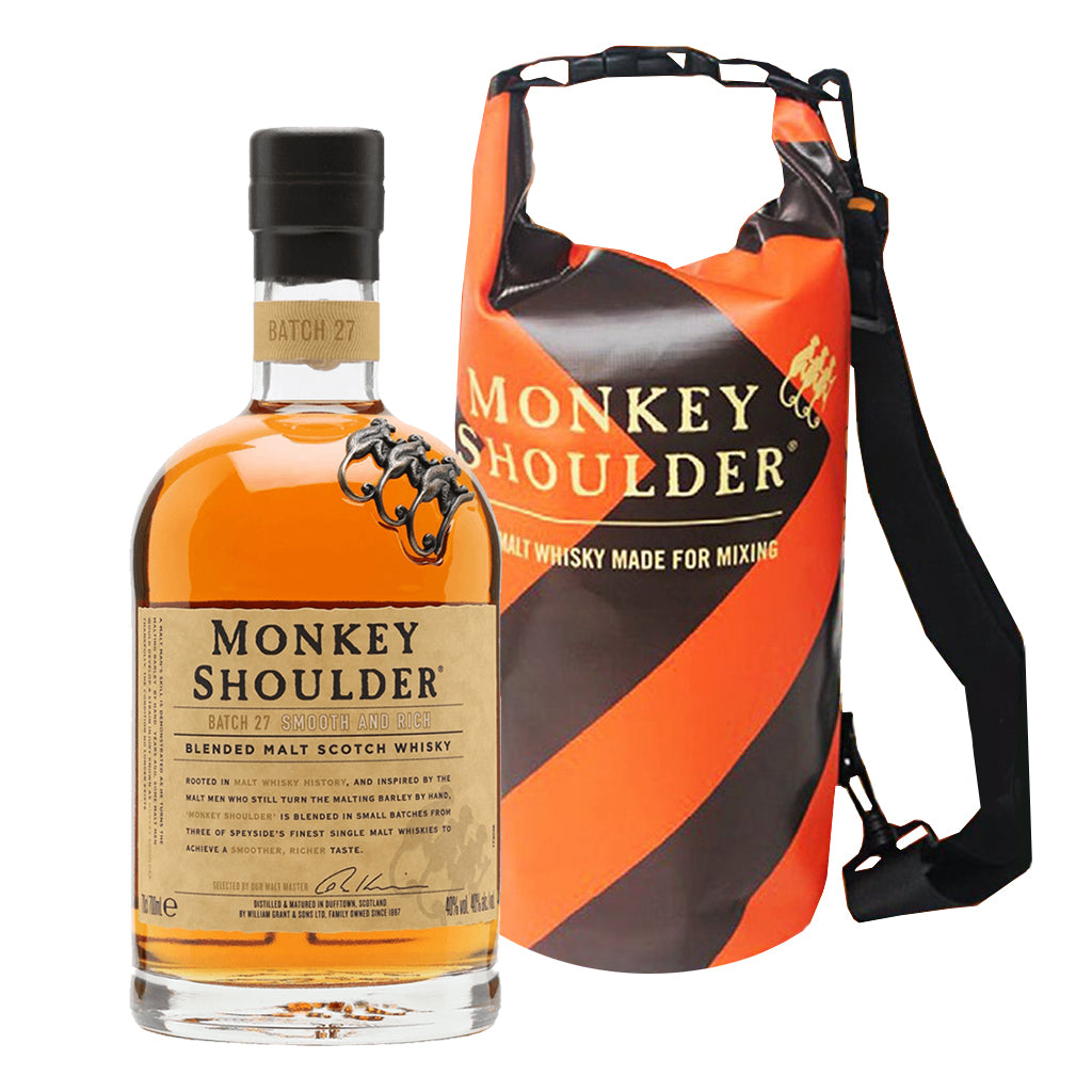 Monkey Shoulder Blended Malt Scotch Whisky 700ml With Free Beach Bag