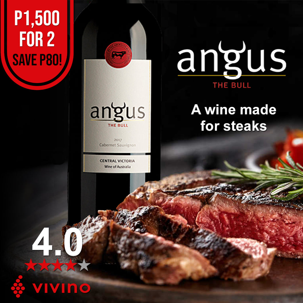 Angus The Bull Cabernet Sauvignon 2017 (750ml) - 2 Bottles