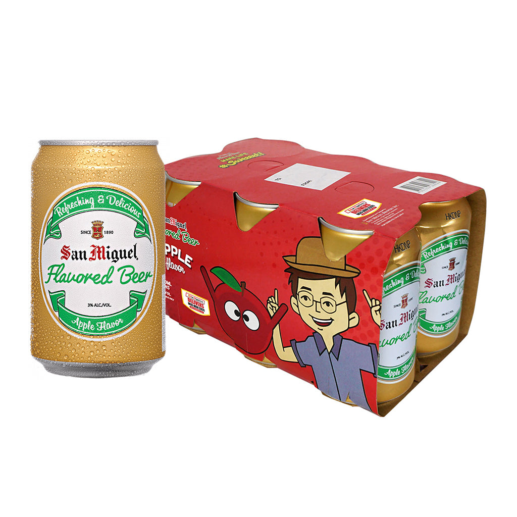 San Miguel Flavored Beer Apple 330ml Can 6-Pack
