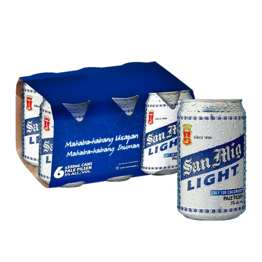 San Mig Light 330ml Can 6-Pack