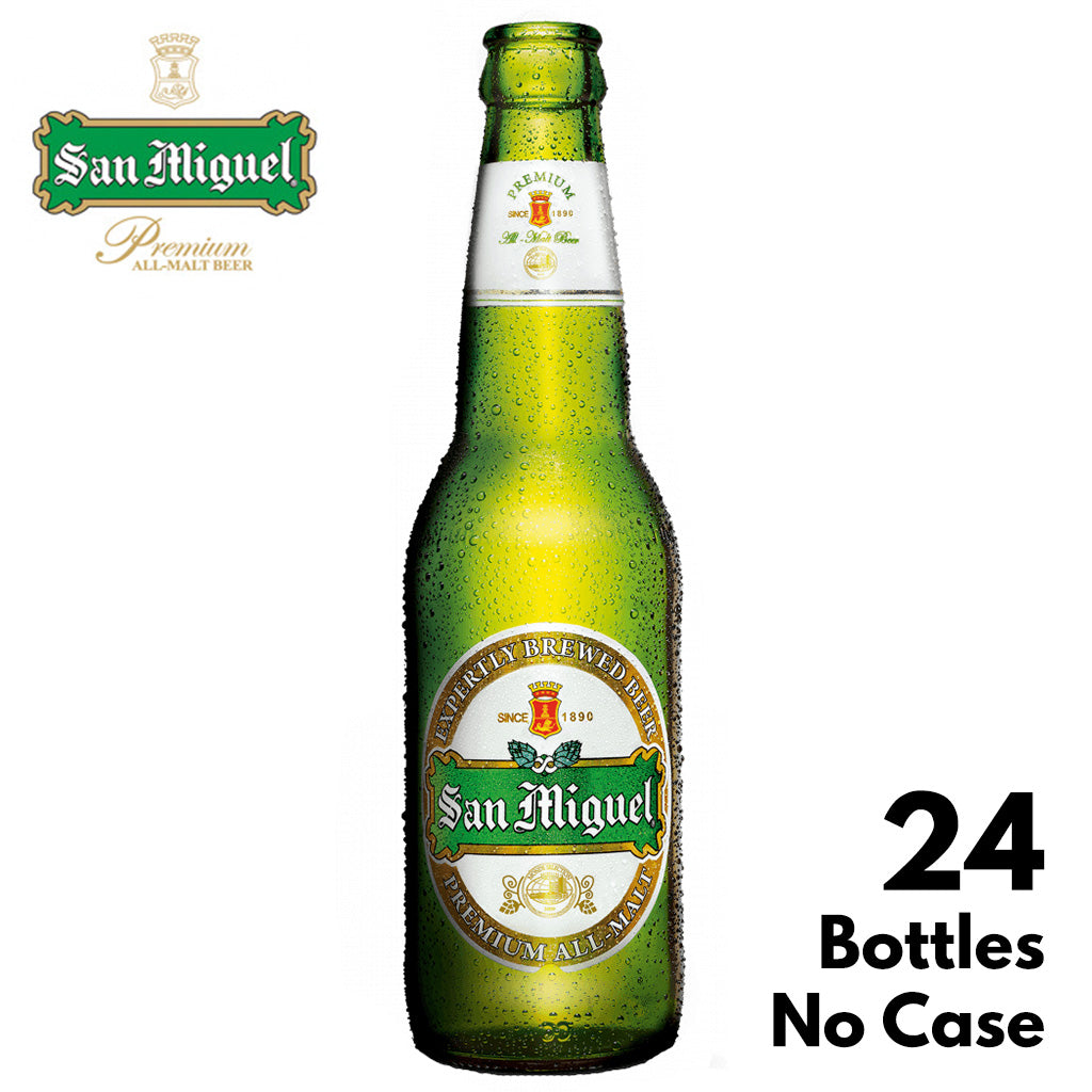 San Mig Premium All-Malt 330ml Bottle x 24 (1 Case) Contents Only