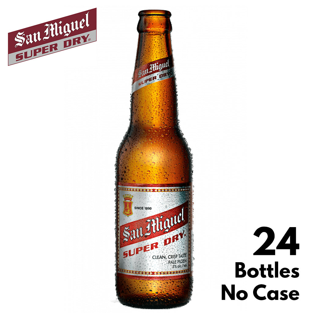 San Mig Super Dry 330ml Bottle x 24 (1 Case) Contents Only